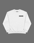 White Embroidery Crewneck
