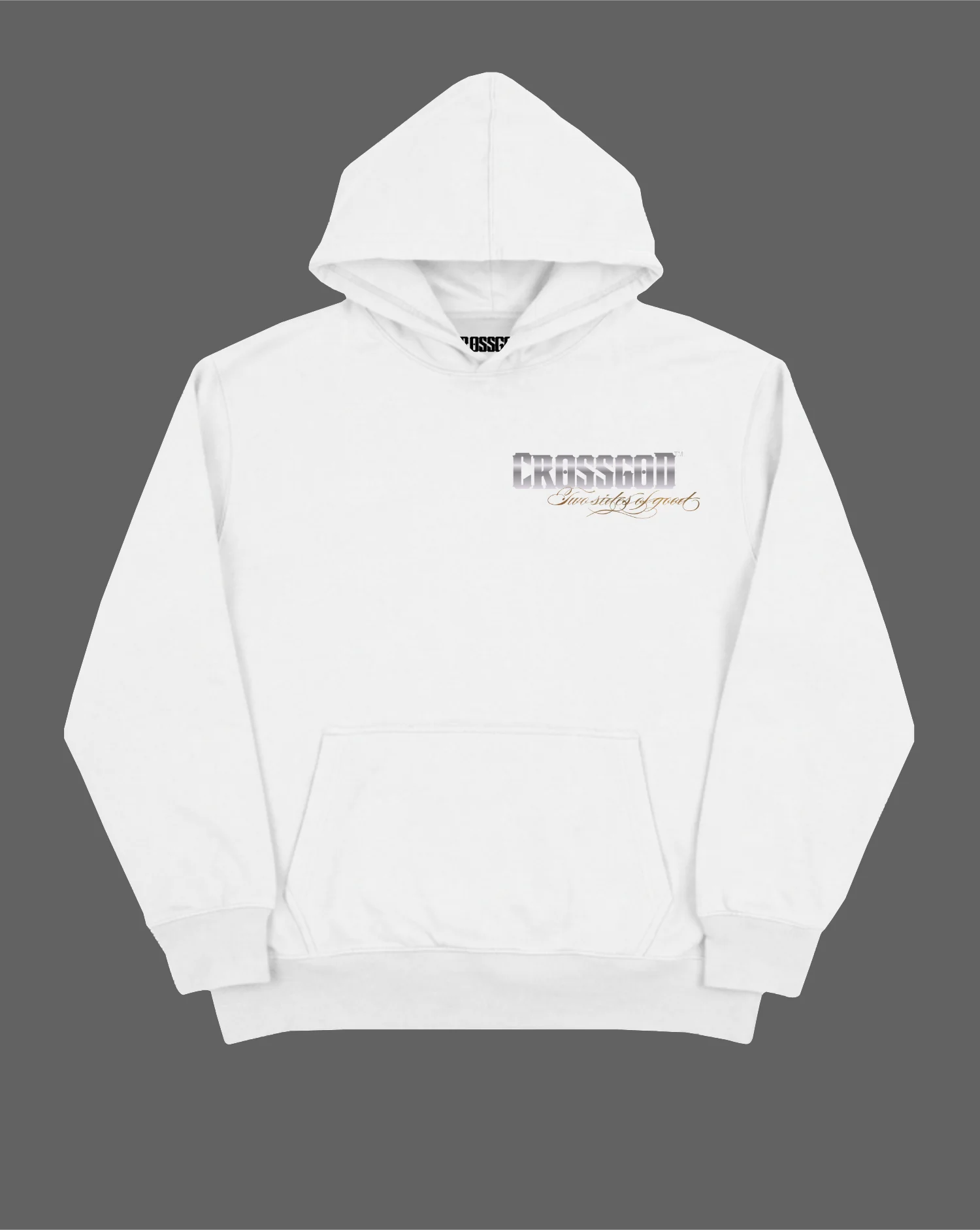 Faces of Good Hoodie White
